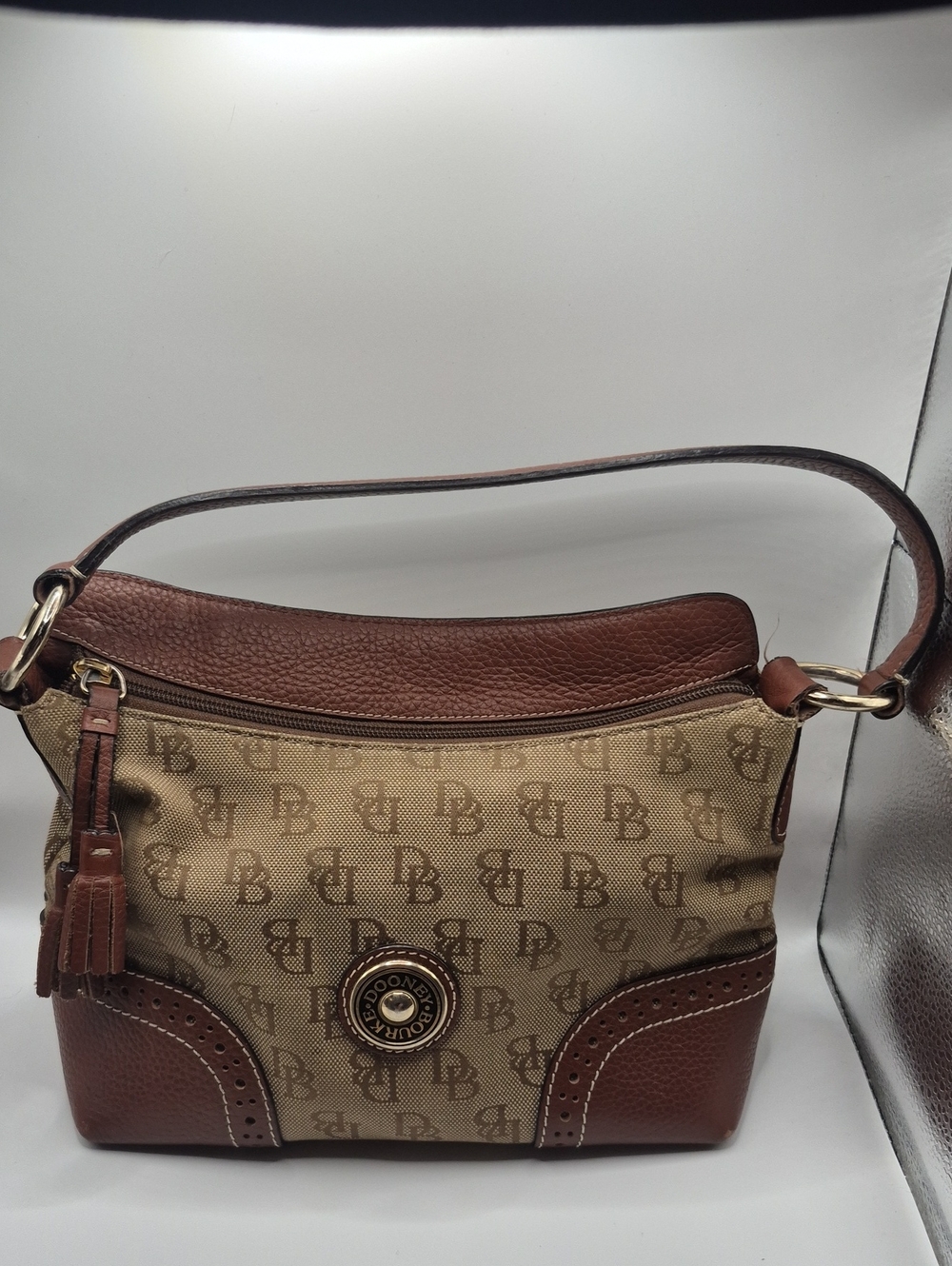 DOONEY&BOURKE SIGNATURE CANVAS HOBO BAG ((Y2K))